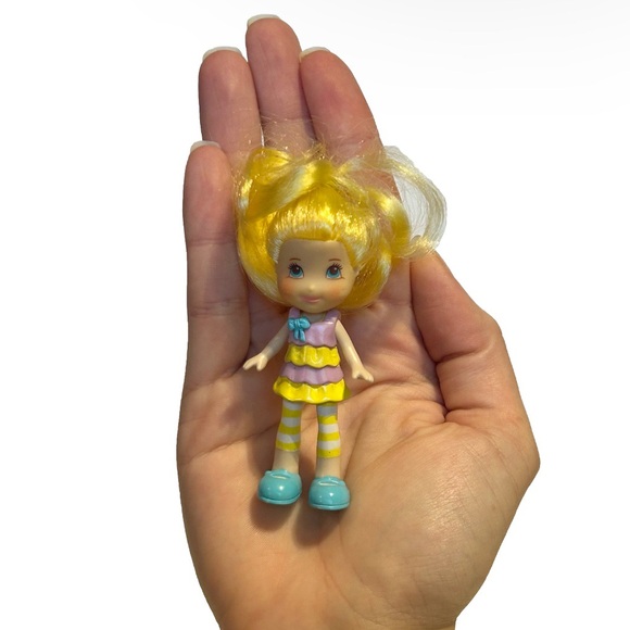 Strawberry Shortcake Lemon Meringue 2008 Mini Doll Figure Toy Hasbro Yellow Hair - Picture 6 of 7